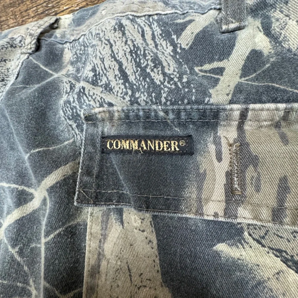 Commander Camo Cargo Pants Mens Size Large reg Outdoor Hunting‎ Fishing Workwear